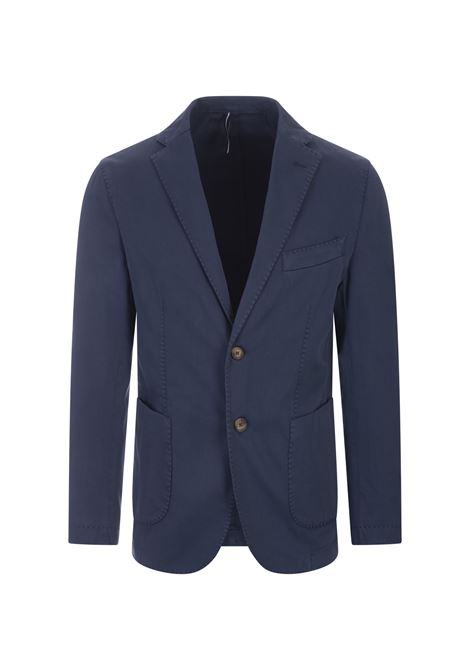 Dark Blue Oxford Cotton Blazer